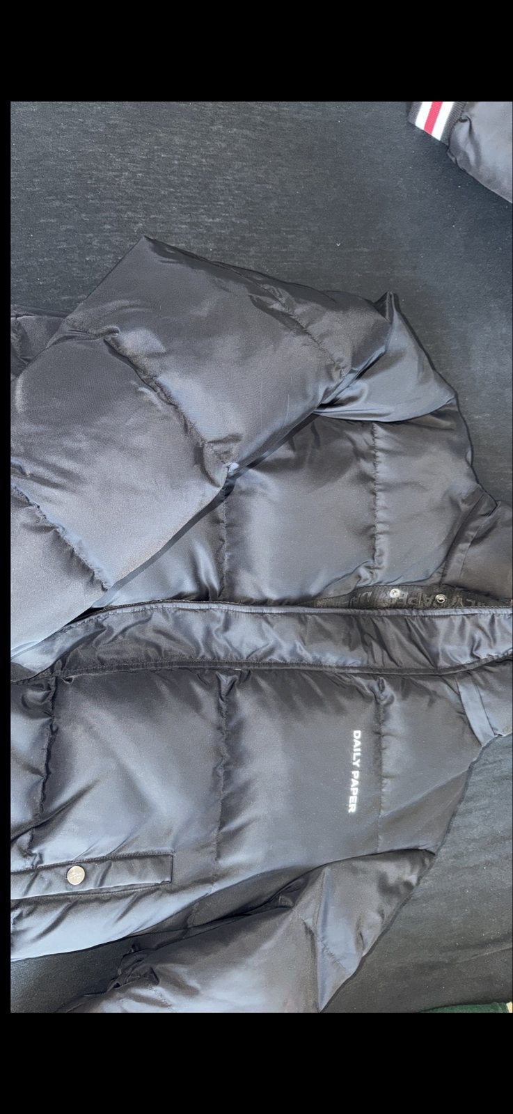 Daily Paper Zwarte Puffer Jas - Zo goed als nieuw, Kleding | Dames, Ophalen, Zo goed als nieuw, Maat 38/40 (M), Zwart
