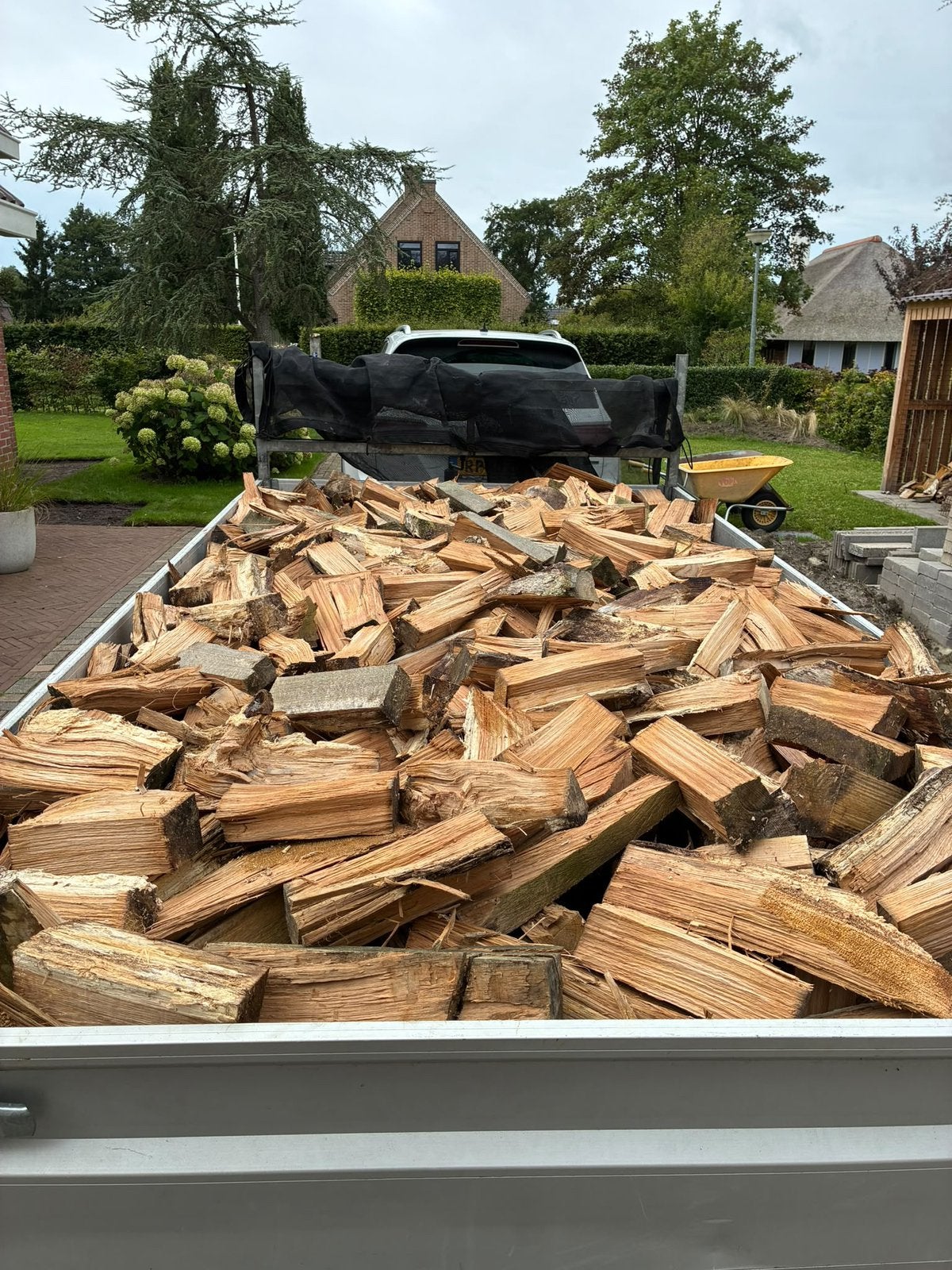 1,5 kuub los gestort gekloofd hout, Minder dan 3 m³, Ophalen