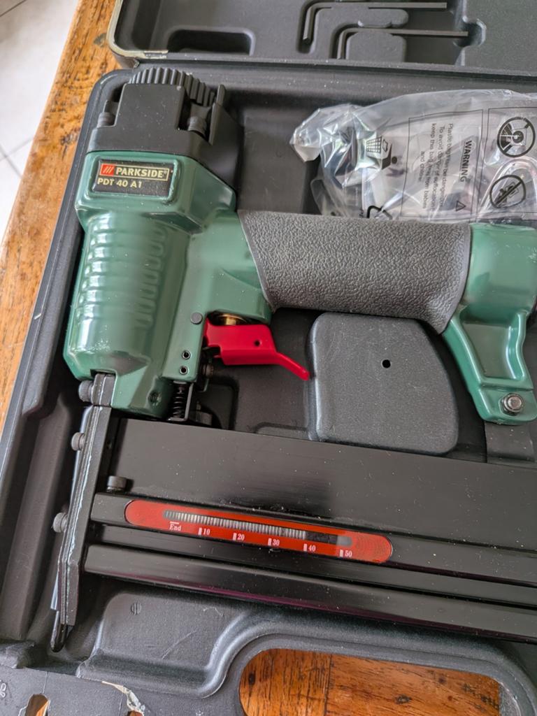 Parkside PDT 40 A1Tacker/Spijkerpistool, Ophalen of Verzenden, Zo goed als nieuw