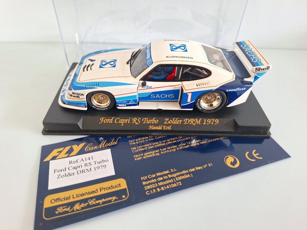 Fly Ford Capri RS Turbo 1979 Zolder DRM #1 Harold ERTL A141, Kinderen en Baby's, Speelgoed | Racebanen, Overige merken, Racebaan