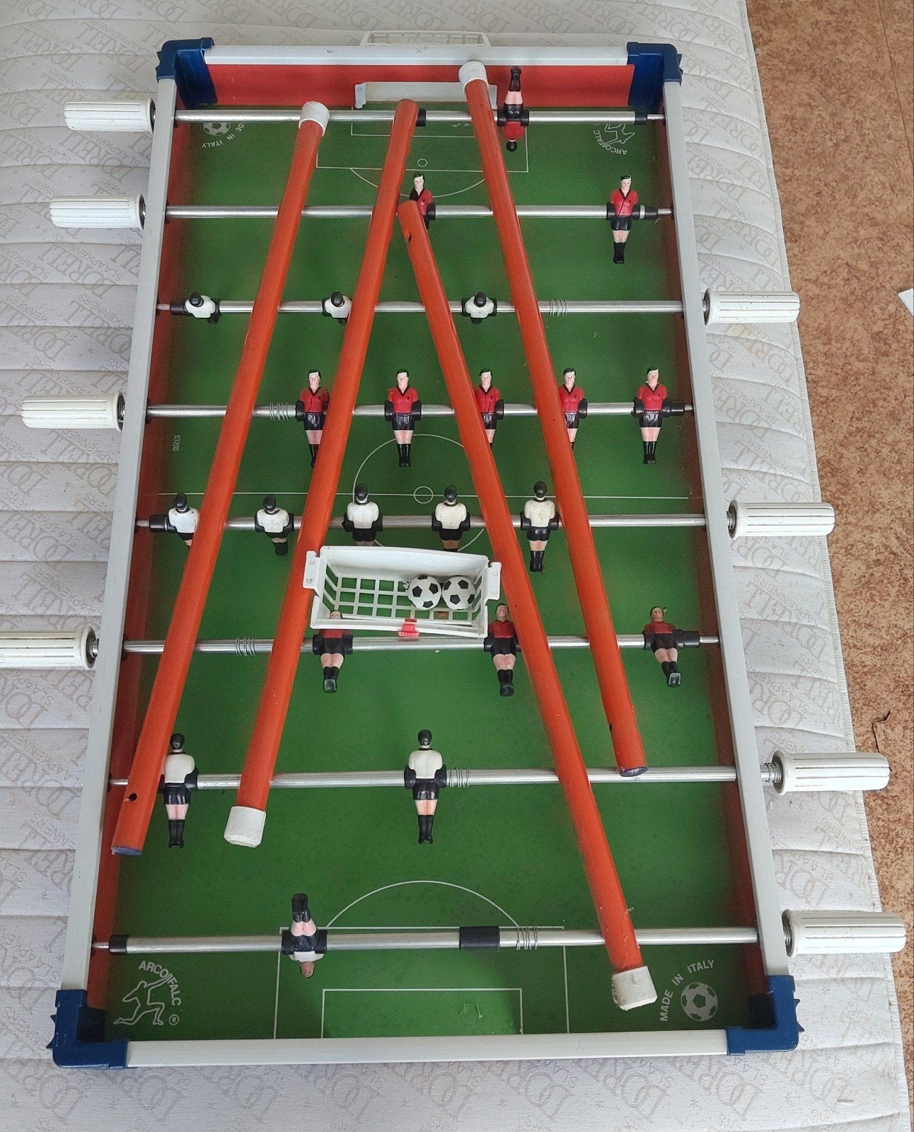 tafelvoetbalspel 95x52cm, Ophalen, Gebruikt
