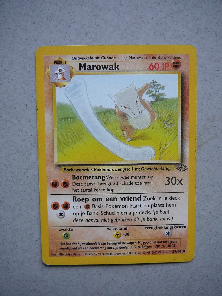 pokemon Jungle trading card Marowak 3964, 60 IP, Ophalen of Verzenden