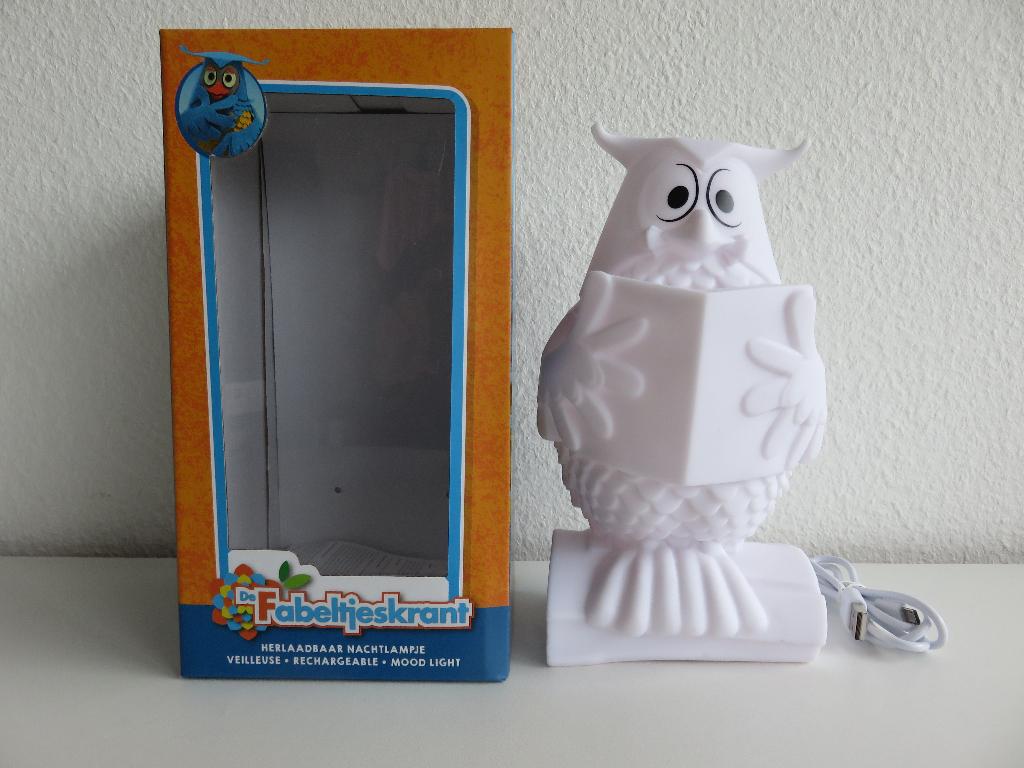 Atelier pierre Fabeltjeskrant meneer de uil nachtlampje, Ophalen of Verzenden, Nieuw, Lamp