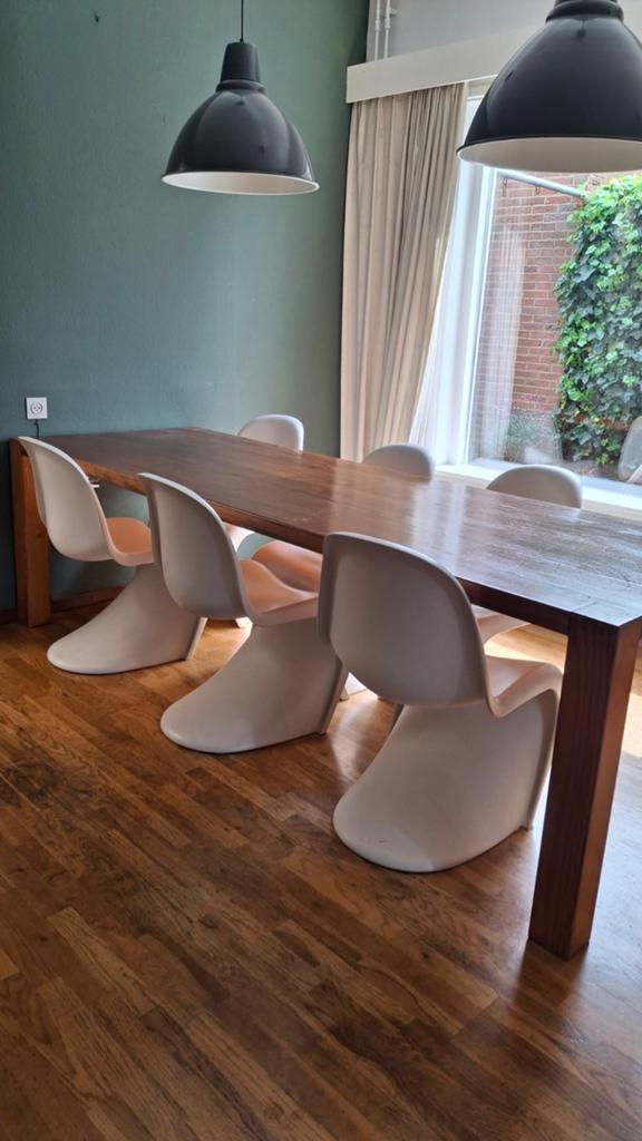 6 originele Verner Panton Vitra stoelen - design klassiekers, Ophalen