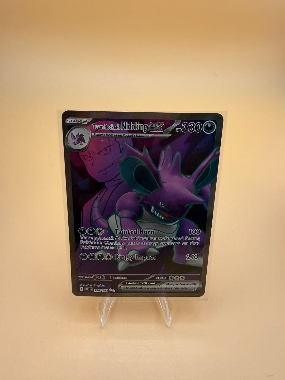 Team Rocket's Crobat ex DRI 217, Ophalen of Verzenden, Zo goed als nieuw, Losse kaart