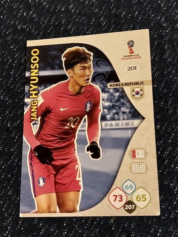 Panini / Voetbalkaart / Jang Hyunsoo / Zuid-Korea / Wk 2018, Ophalen of Verzenden, Zo goed als nieuw, Buitenlandse clubs, Spelerskaart