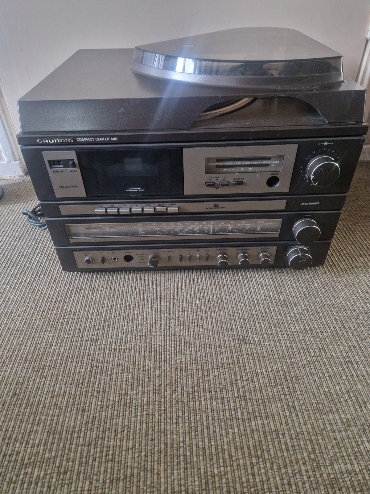 Grundig Compact Center 440 - Vintage Stereo Installatie, Ophalen of Verzenden