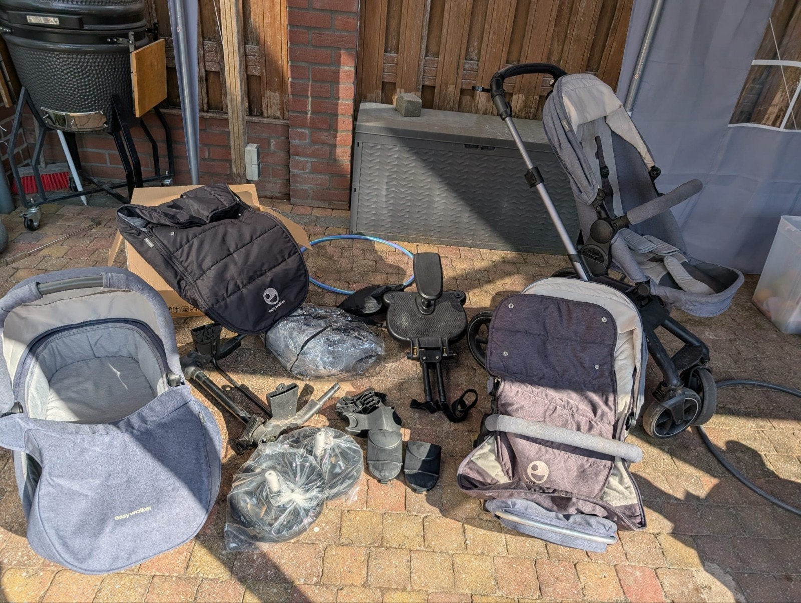 Easywalker Harvey duowagen zeer compleet!, Ophalen, Gebruikt, Overige merken, Duowagen