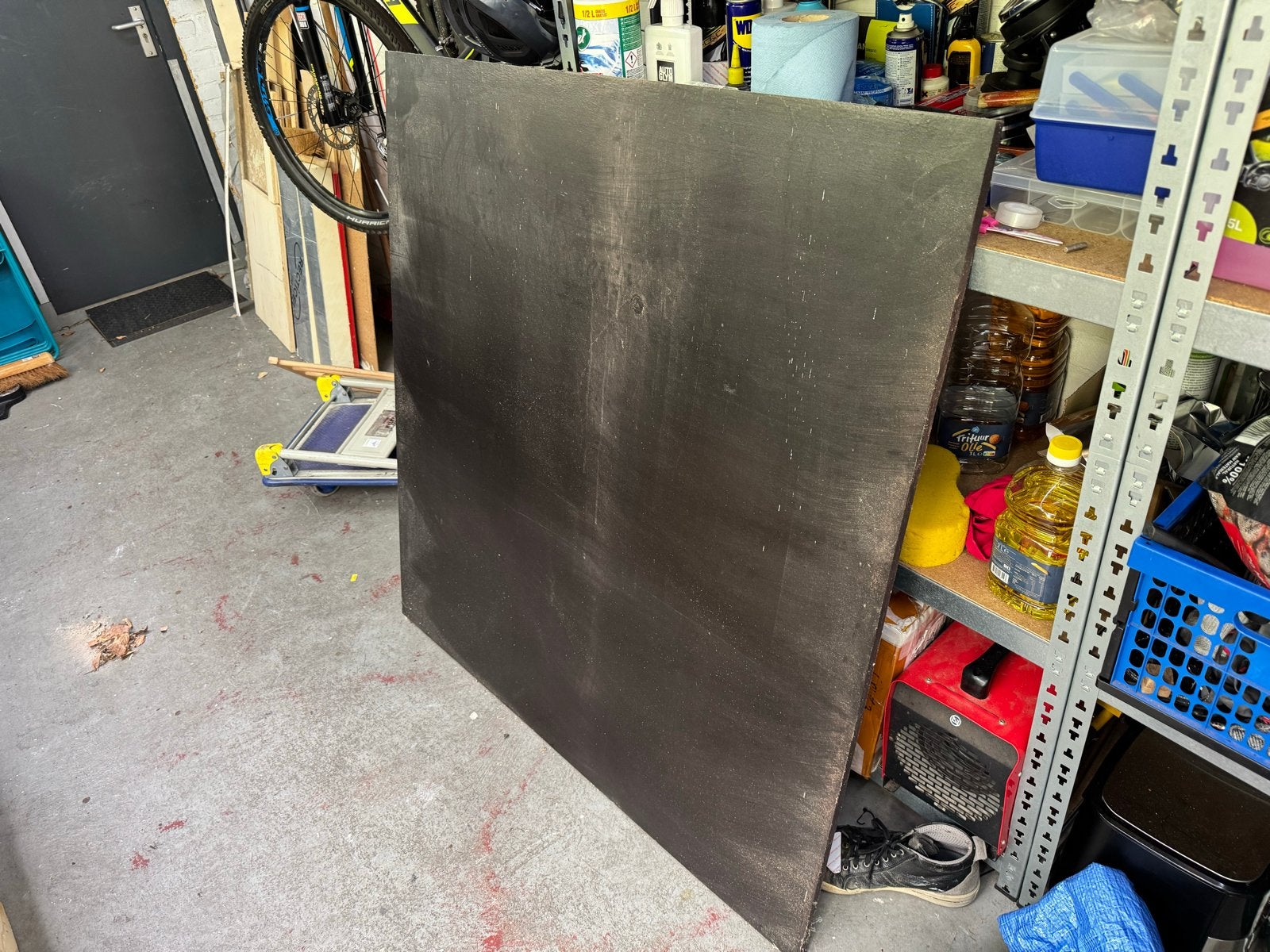 Betonplex glad beide zeiden 122x122cm, Doe-het-zelf en Verbouw, Hout en Planken, Ophalen, Minder dan 25 mm, Zo goed als nieuw