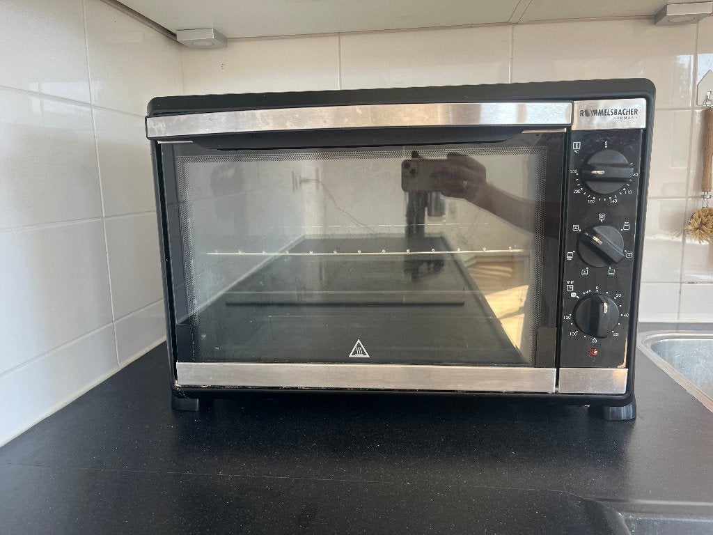 Rommelsbacher bakoven & draaispitgrill, Ophalen, Minder dan 45 cm, Hete lucht, Draaiplateau