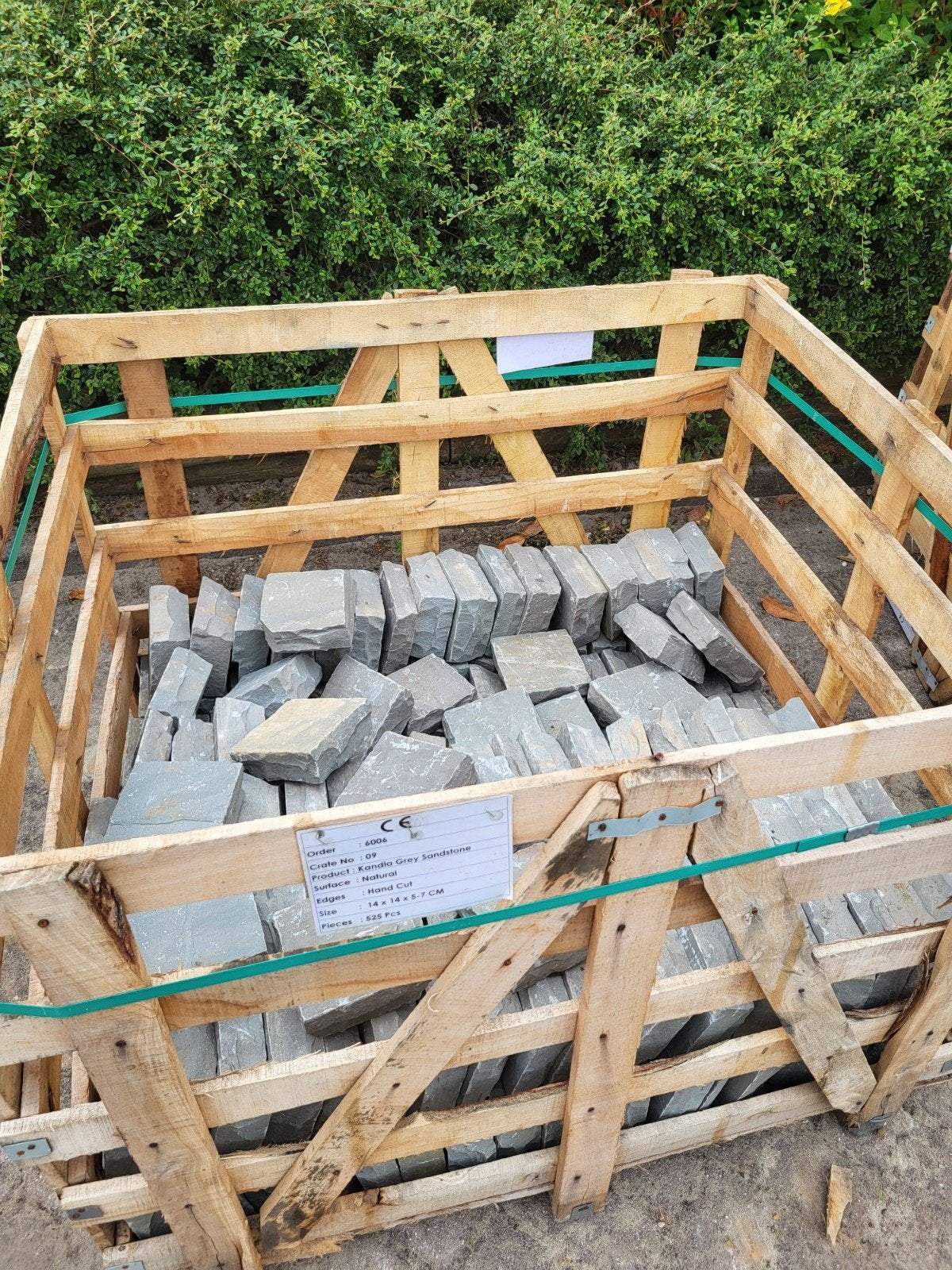 Kandla Grey Kasseien 14x14 cm, 5-7 cm dik, Tuin en Terras, Ophalen, Nieuw, Natuursteen