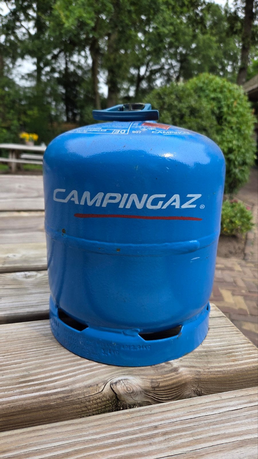 Campingaz gasfles (deels gevuld), Caravans en Kamperen, Ophalen, Gebruikt