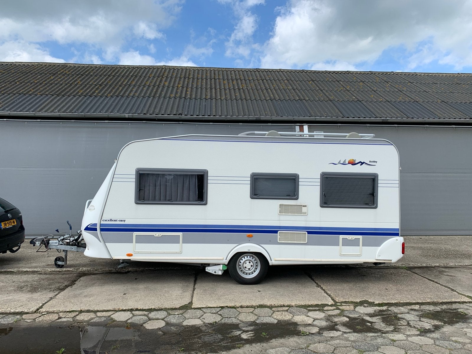 Hobby Excellent Easy Caravan - mover - zonnepaneel, Caravans en Kamperen, Oven, Rondzit, Hobby, Frans bed