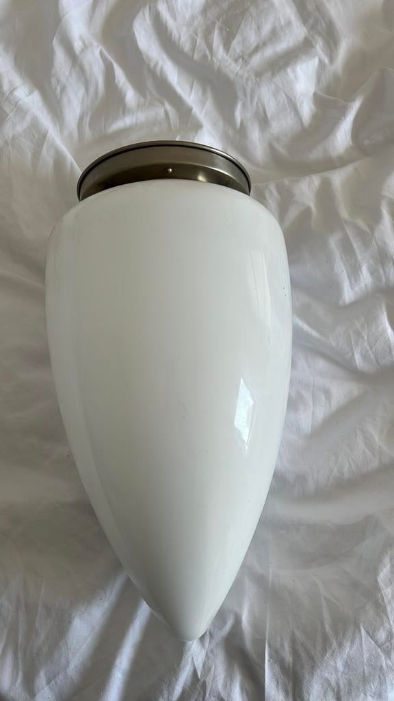 Plafonniere Gispen stijl art deco, Huis en Inrichting, Lampen | Plafondlampen, Ophalen, Zo goed als nieuw, Glas