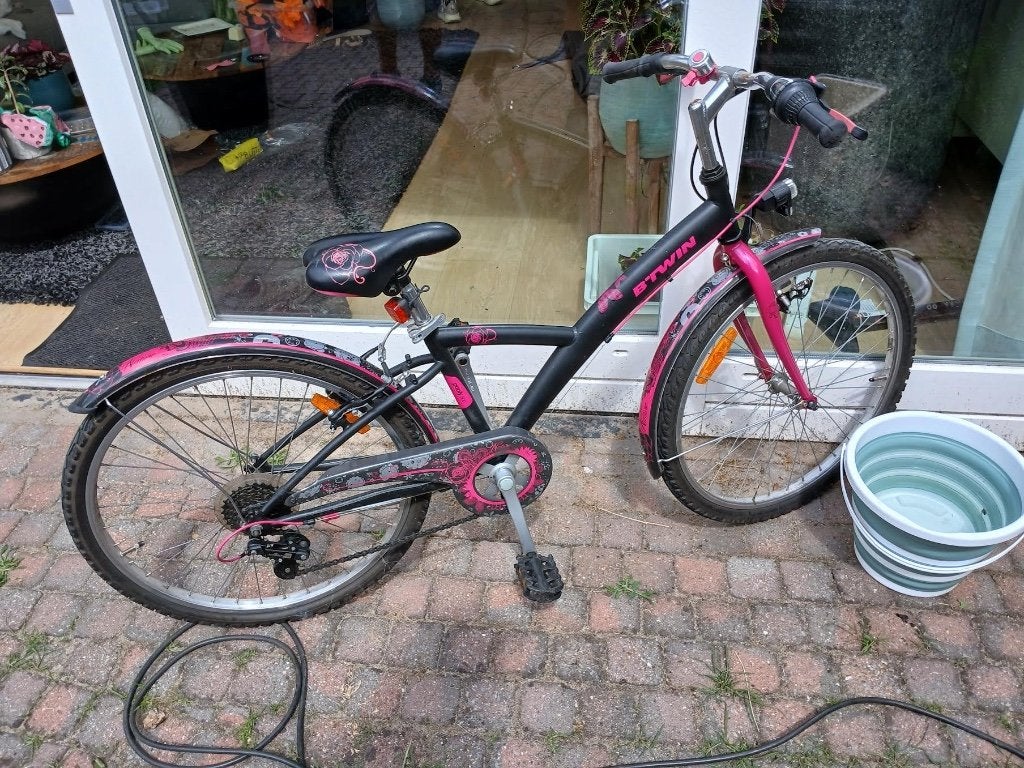 Kinderfiets 24 inch., Ophalen, 20 inch of meer, Gebruikt, Velgrem