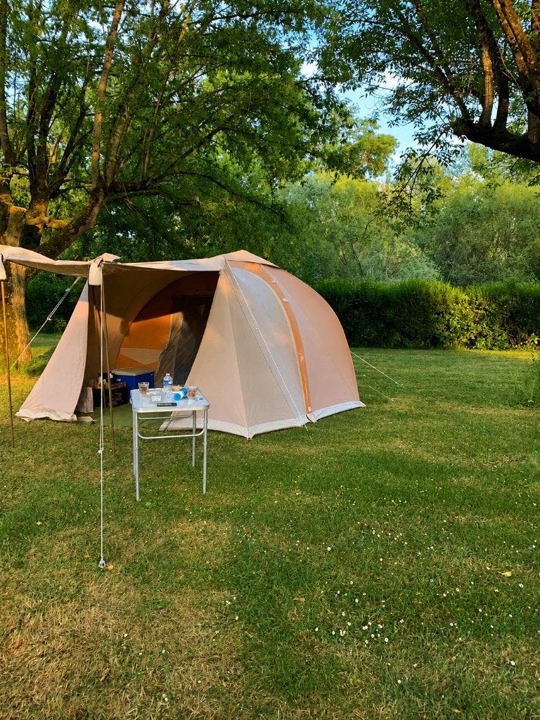 Karsten opblaasbare tent 3.25 m, Caravans en Kamperen, Tenten, Ophalen, Gebruikt, Tot en met 4