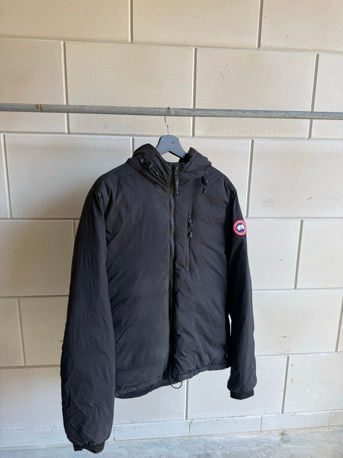 Canada Goose Lodge Jas Zwart Maat M, Kleding | Heren, Ophalen of Verzenden, Gedragen, Maat 48/50 (M), Zwart