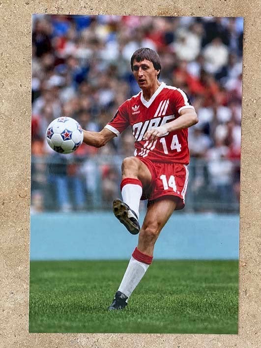 Org kl foto 20x30 cm Johan Cruijff Washinghton Diplomats 2, Verzenden, Nieuw, Ajax, Poster, Plaatje of Sticker