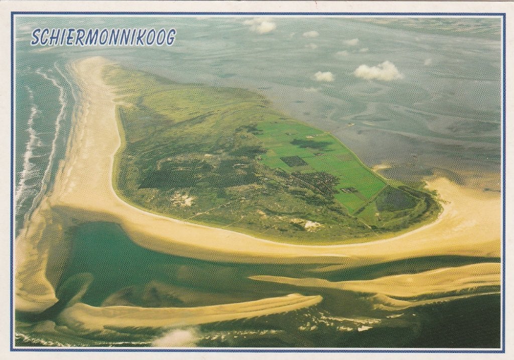 SCHIERMONNIKOOG Luchtfoto, Verzenden, 1980 tot heden, Ongelopen, Waddeneilanden
