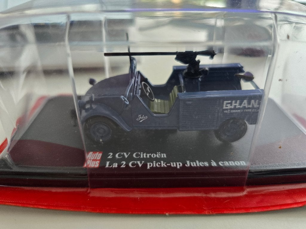 Citroen 2cv Pick-up jules a canon 1/43, Ophalen of Verzenden, Nieuw, Auto, Overige merken