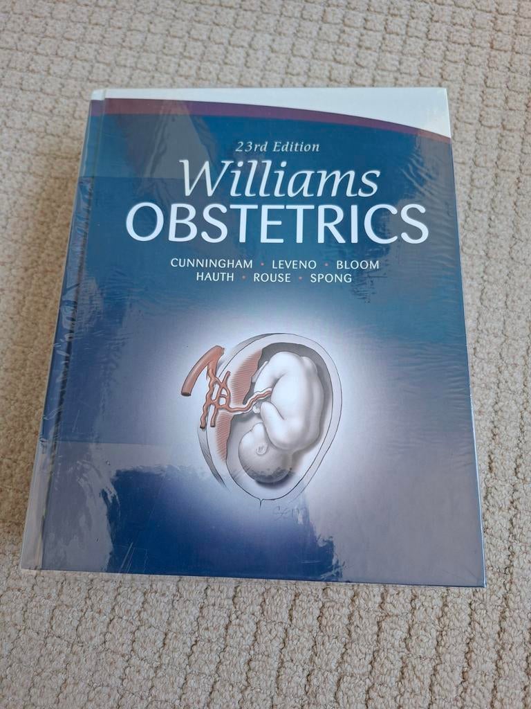 Williams Obstetrics 23e editie - Nieuwstaat, Ophalen of Verzenden, WO, Beta, Cunningham, Leveno, Bloom, Hauth, Rouse, Spong