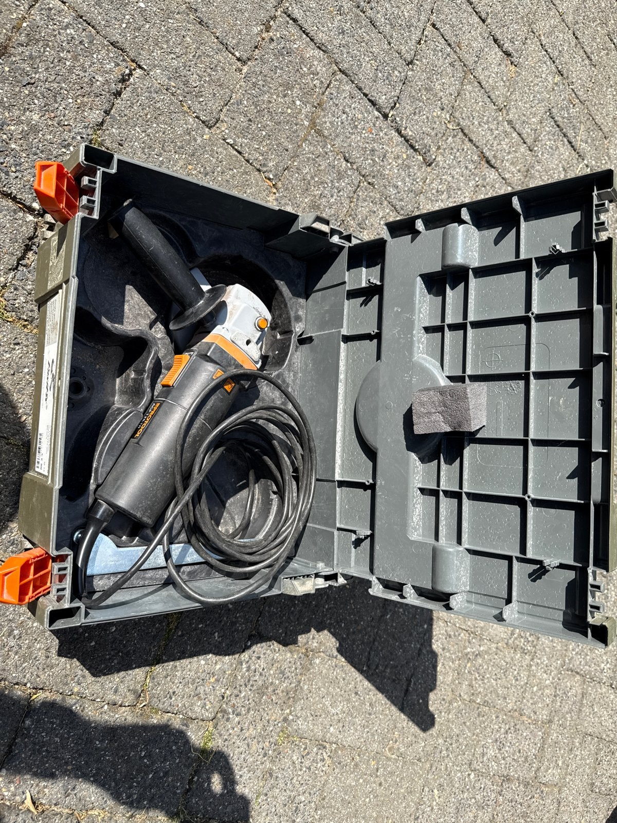 Protool Fastfix AGP 125-10 set haakse slijper, Ophalen of Verzenden, Gebruikt, 1000 watt of meer, Haakse handslijpmachine