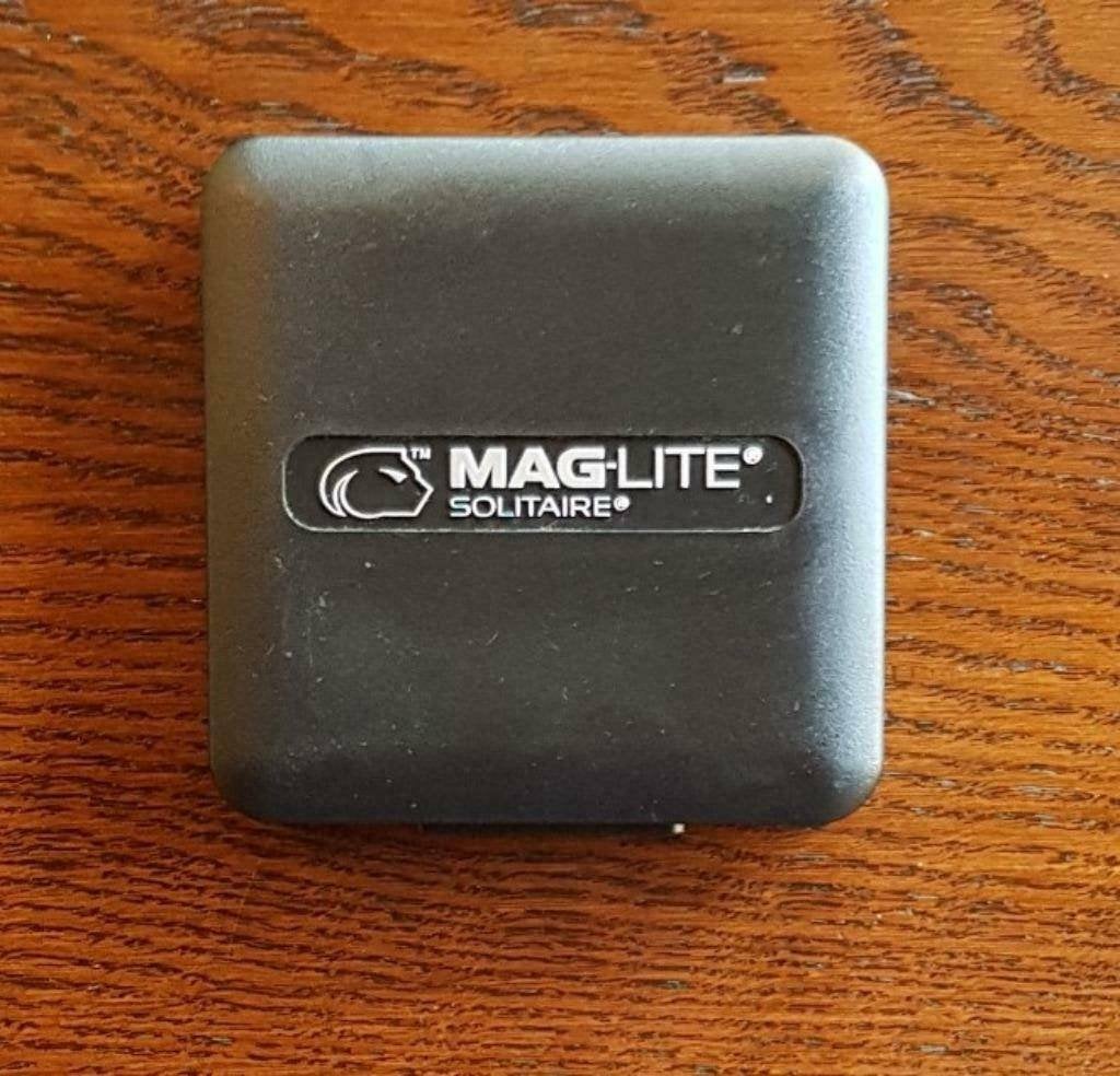 MagLite Solitaire opbergdoos, Caravans en Kamperen, Ophalen of Verzenden, Zo goed als nieuw, Batterij