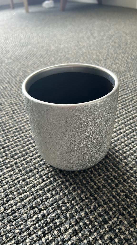 Zilveren pot, Ophalen, Rond, Nieuw, Aardewerk