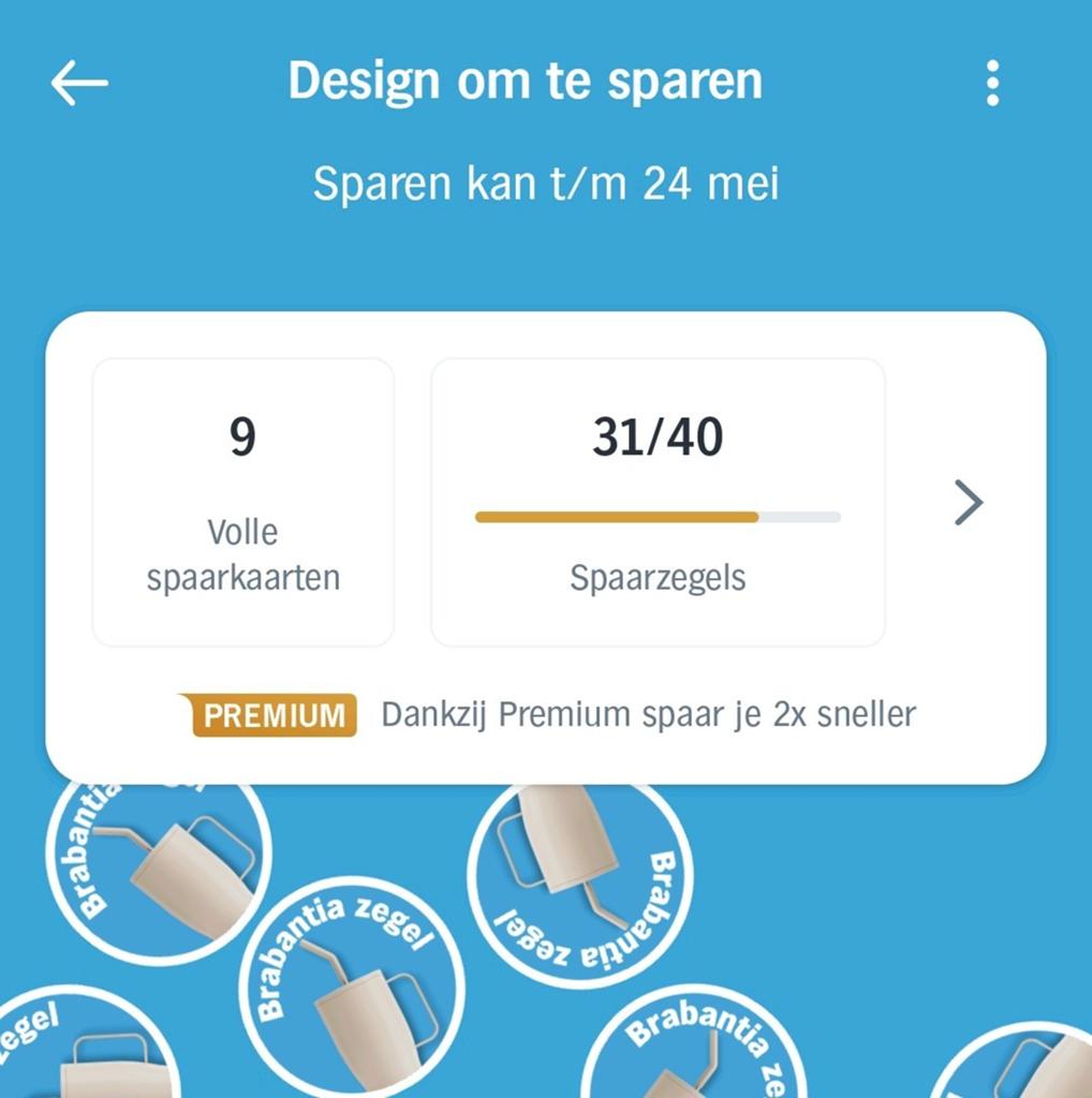 AH / Albert Heijn Brabantia spaarkaarten / zegels / zegel, Verzamelen, Albert Heijn, Ophalen of Verzenden