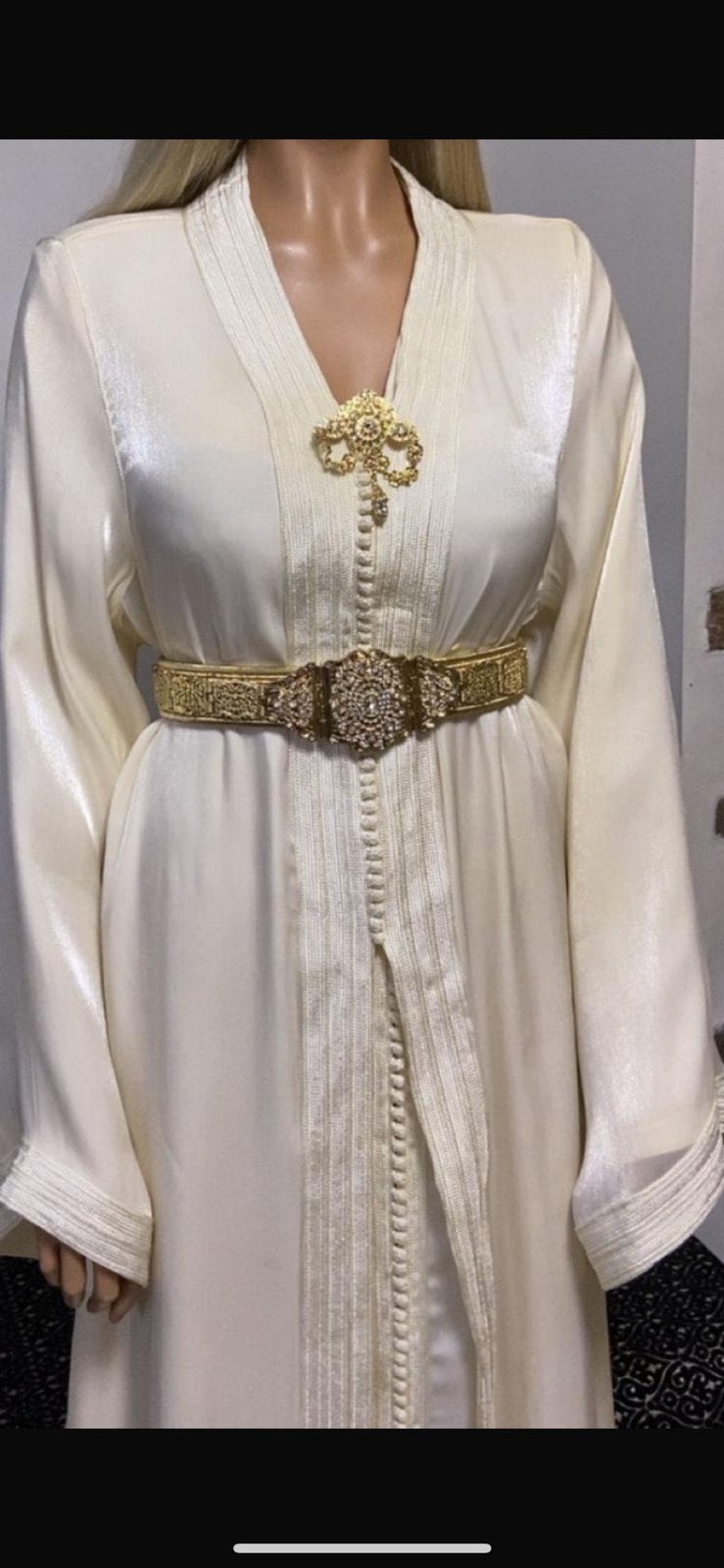 Organza takchita te koop, Kleding | Dames, Gelegenheidskleding, Ophalen of Verzenden, Zo goed als nieuw, Maat 42/44 (L), Overige typen