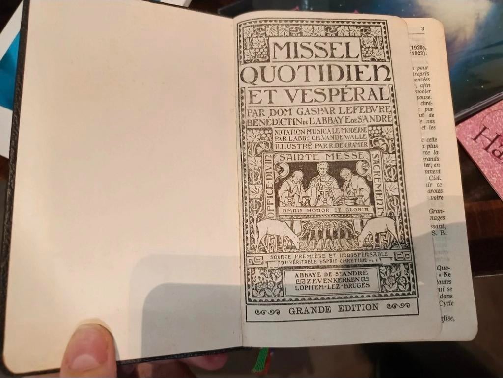 Oud Missel Quotidien et Vespéral - Katholiek Gebedenboek, Boeken, Ophalen of Verzenden, Gelezen, Dom Gaspar Lefebvre, Christendom | Katholiek