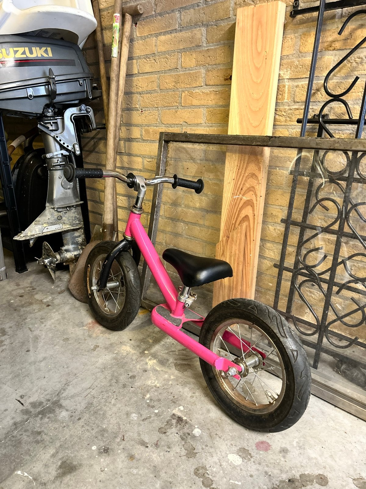 Roze loopfiets voor kinderen, Ophalen of Verzenden, Gebruikt, 16 tot 20 inch