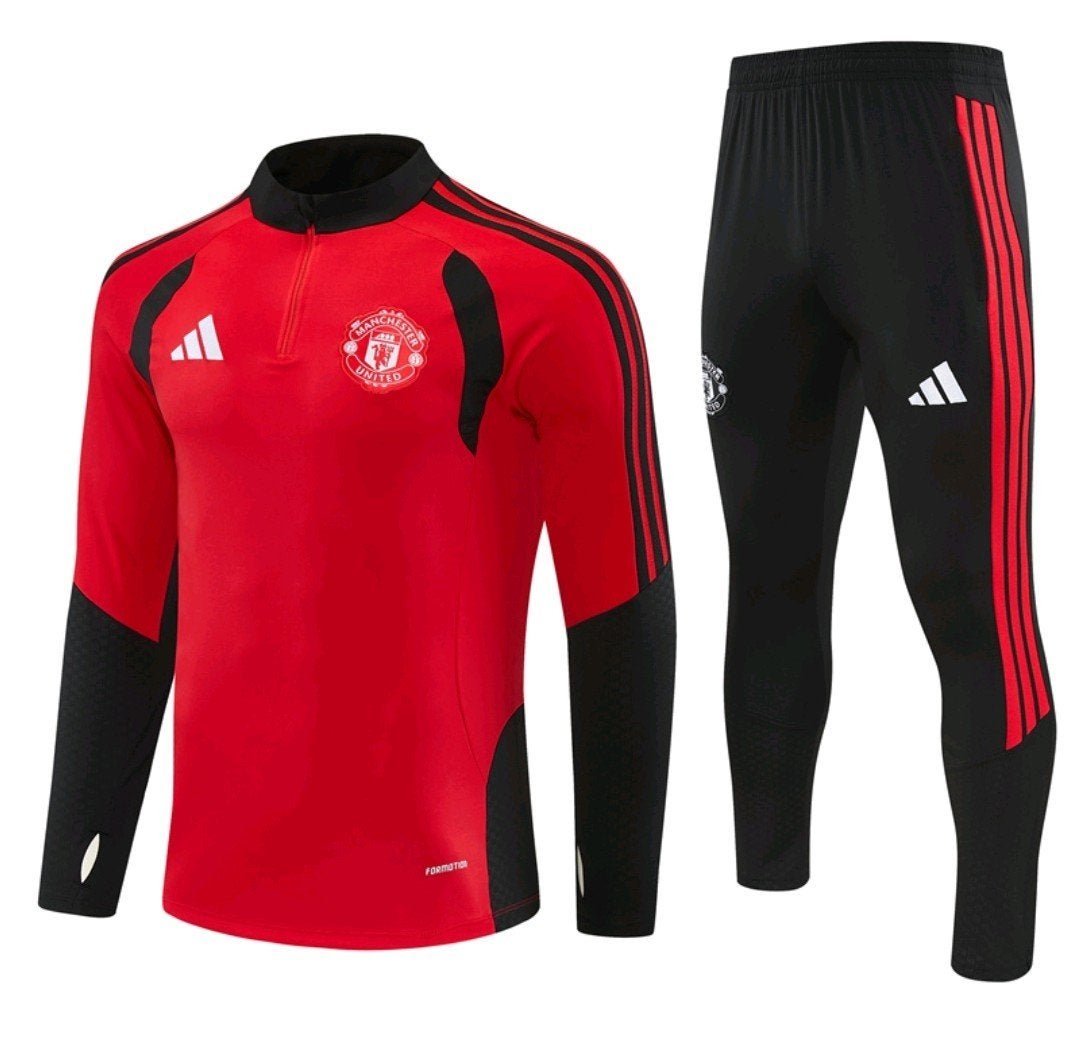 Manchester United Trainingspak Rood/Zwart - Alle Maten, Kleding | Heren, Meerkleurig, Nieuw, Overige maten, Ophalen of Verzenden