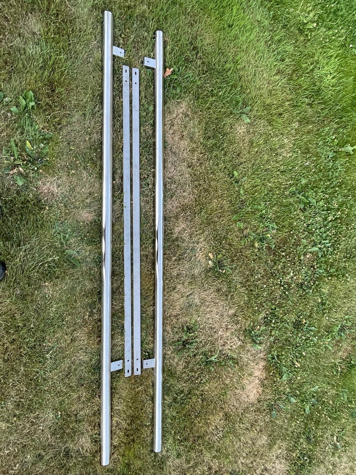 RVS Sidebars / Treeplanken voor bestelwagen (240 cm), Ophalen of Verzenden, Gebruikt
