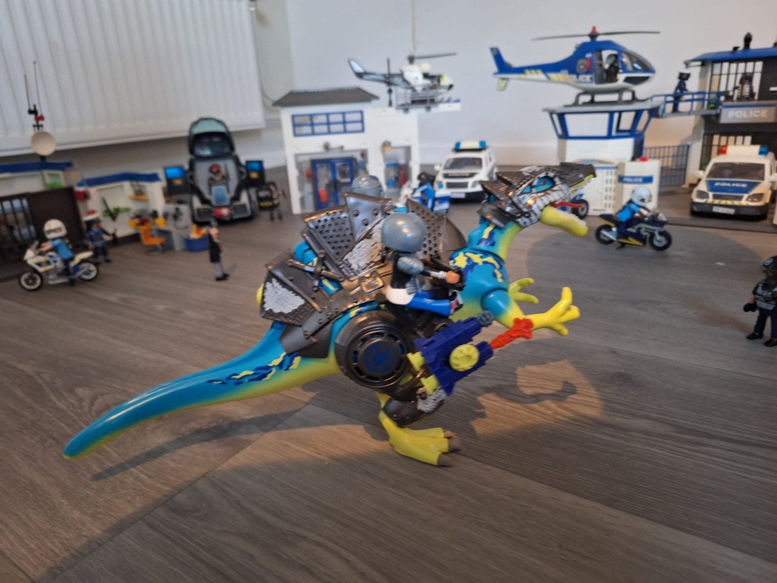 Grote Playmobil Politie Set met Dinosaurus en Voertuigen, Ophalen