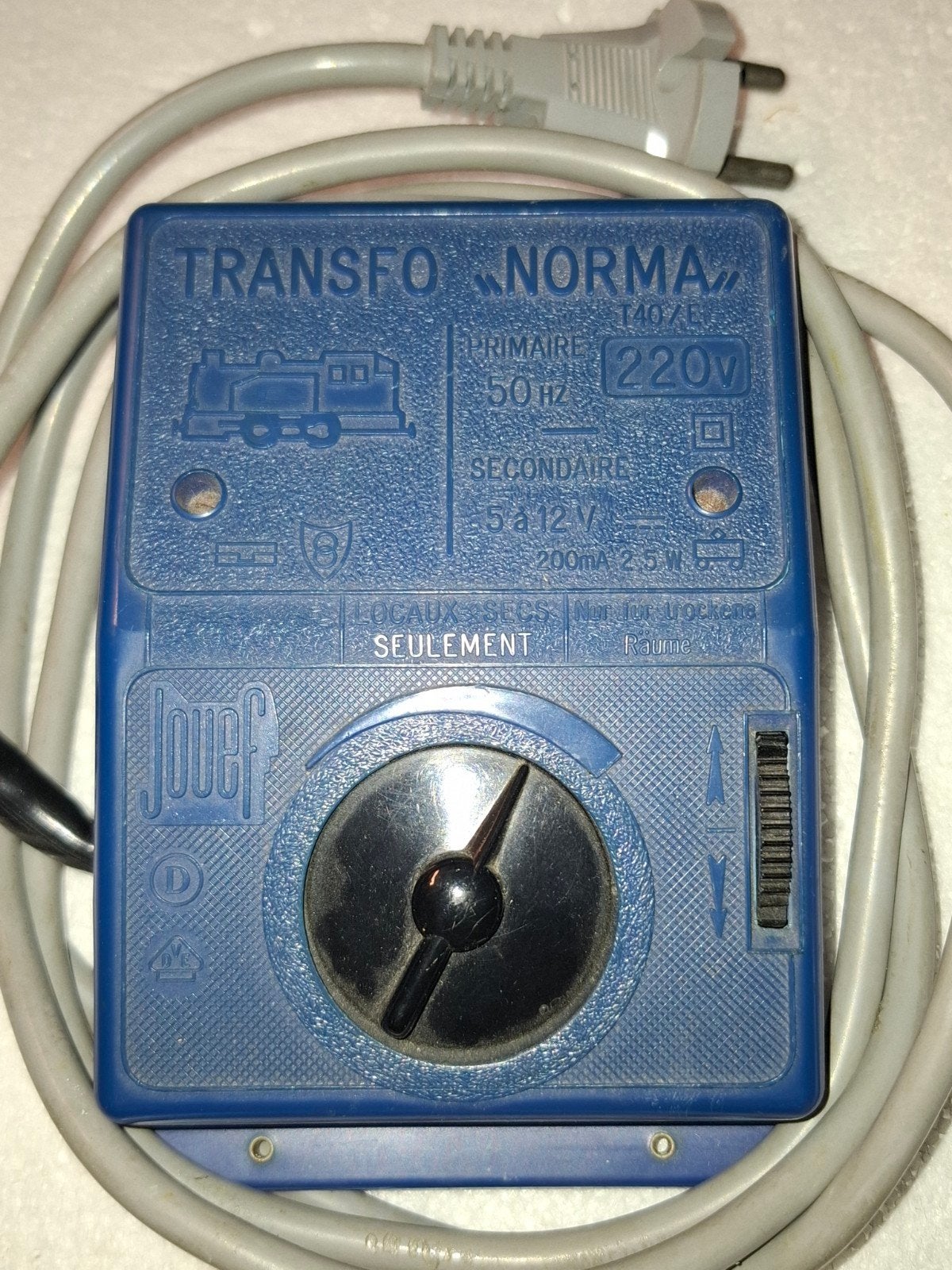 jouef blauwe trafo voor treinen, Transformator of Voeding, Gebruikt, Gelijkstroom, Jouef
