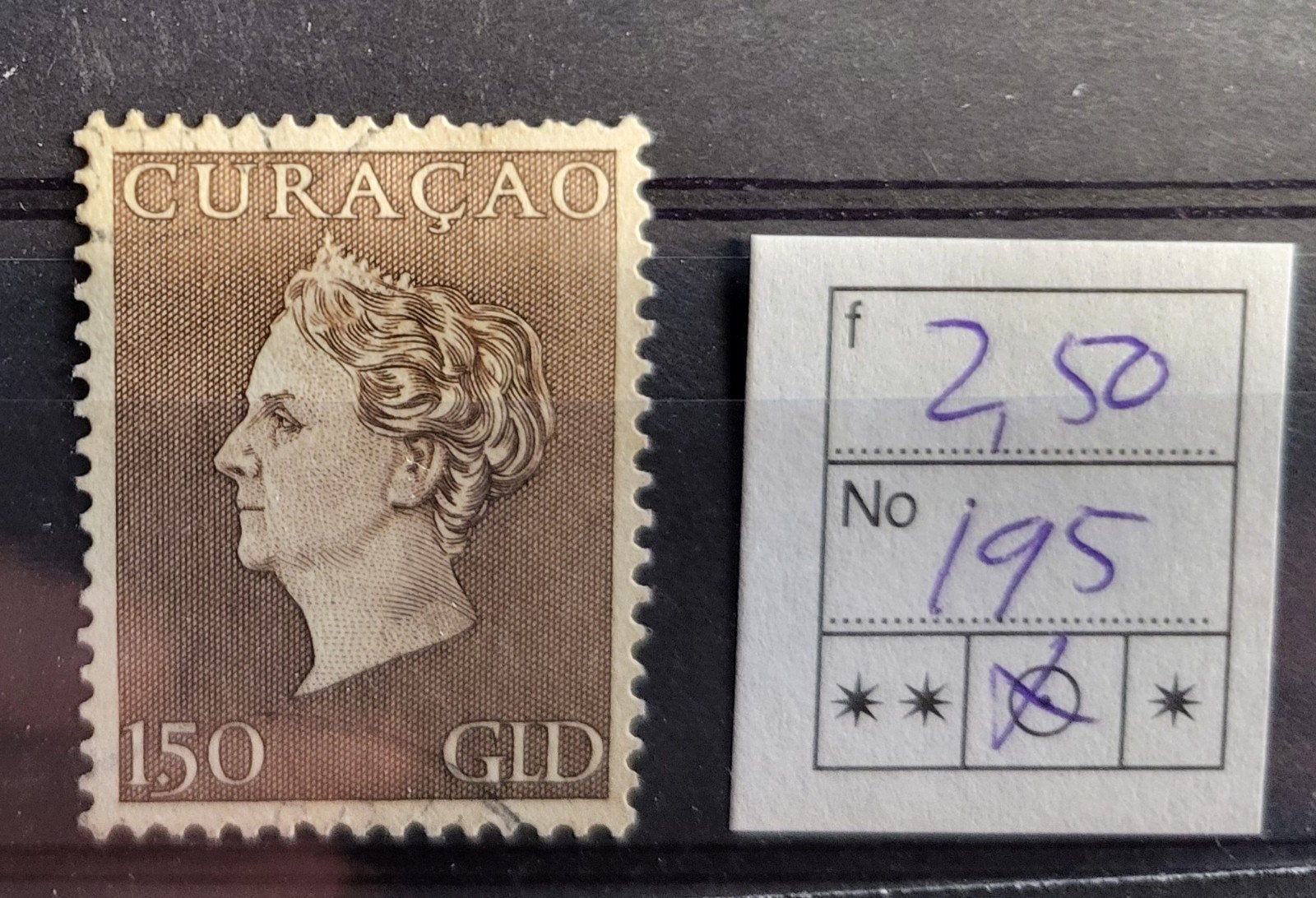 Curacao 195, Ophalen of Verzenden, Gestempeld