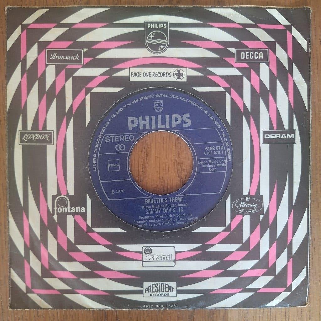 Sammy Davis Jr - Baretta's Theme (016), Ophalen of Verzenden, Gebruikt, Pop