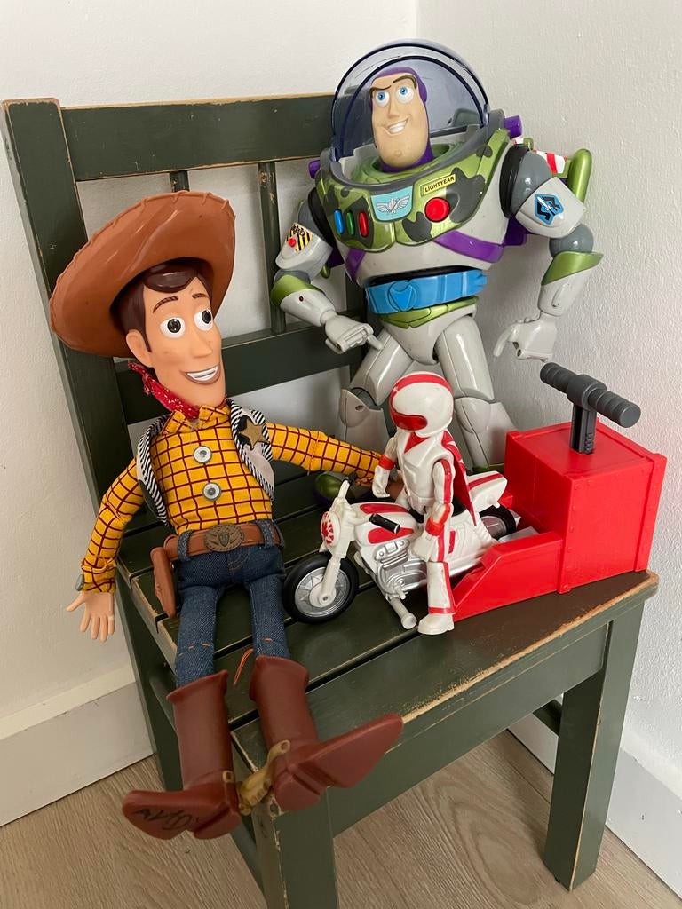 Toy Story speelgoed: Woody, Buzz Lightyear & Duke Caboom, Ophalen of Verzenden, Gebruikt, Jongen of Meisje