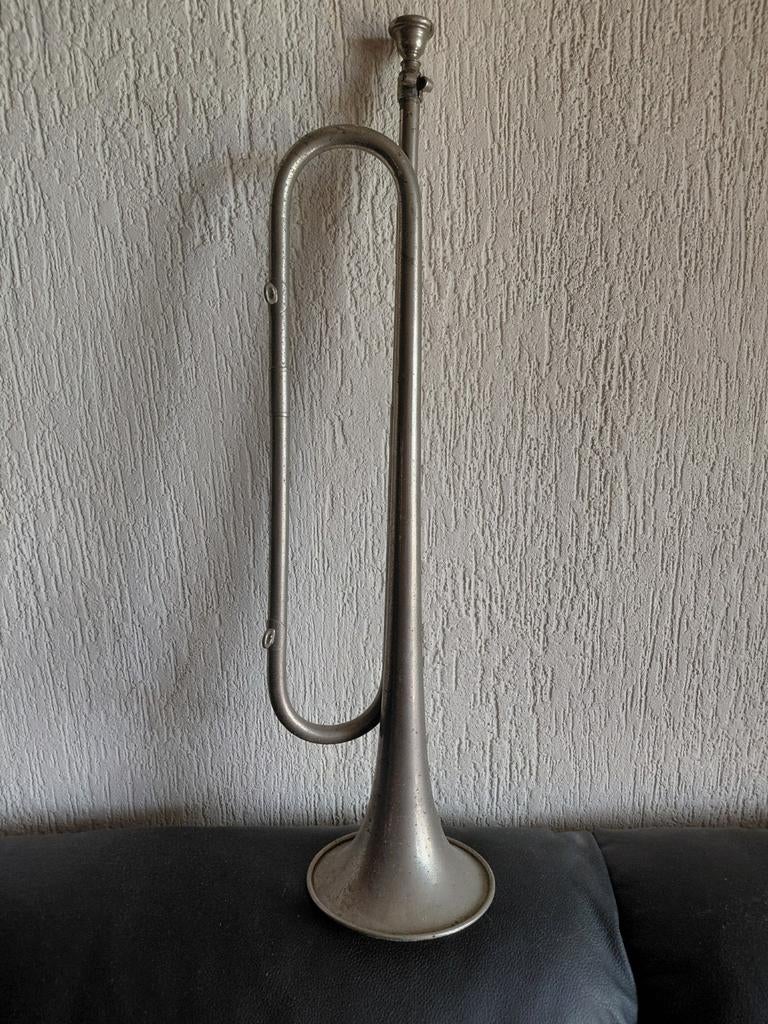 Vintage Bugel,Signaaltrompet,militaire trompet heldere klank, Muziek en Instrumenten, Blaasinstrumenten | Trompetten, Gebruikt