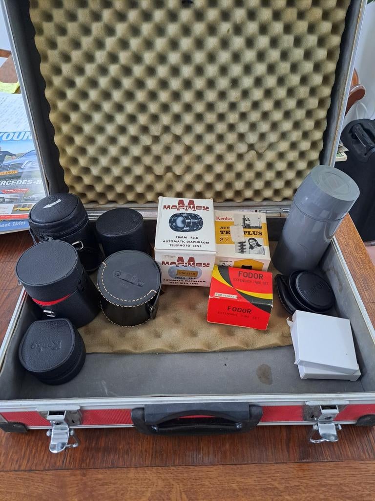Vintage Lenzen Set - Pallas 500mm, Marex 35mm & Meer, Ophalen of Verzenden, Gebruikt, Telelens