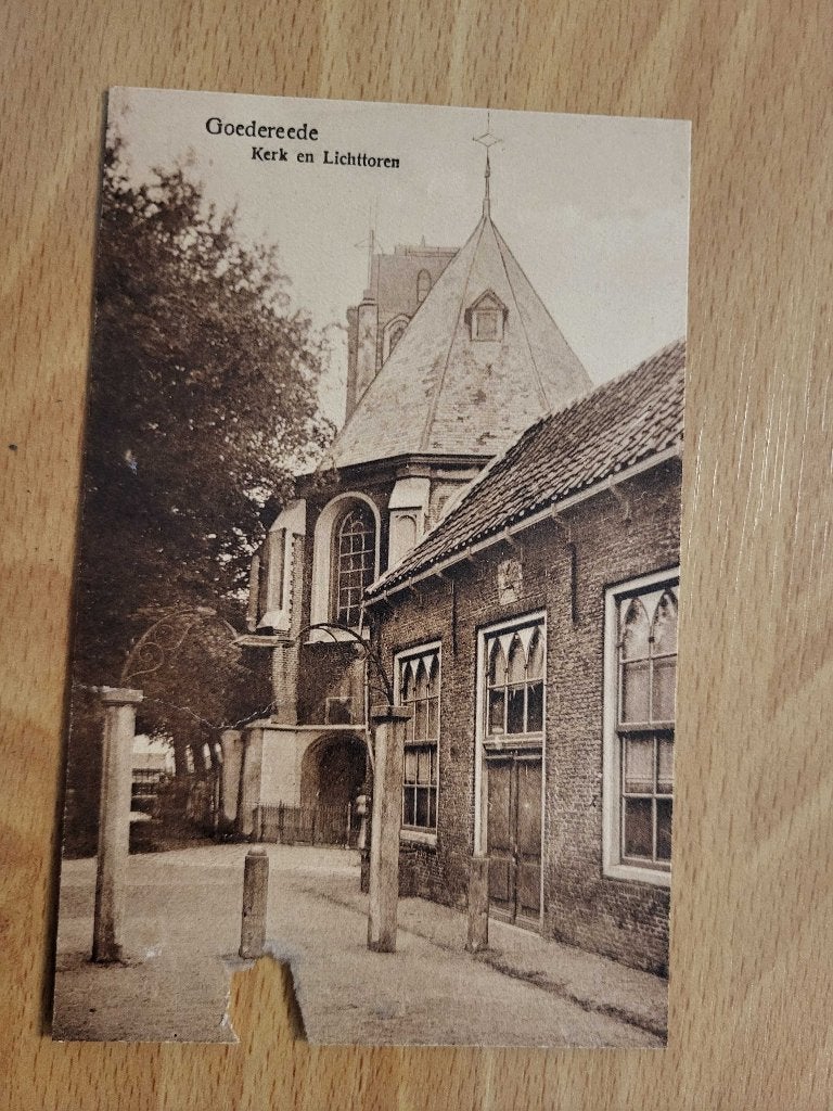 ansicht GOEDEREEDE Kerk Lichttoren, Ophalen of Verzenden, Voor 1920, Zuid-Holland