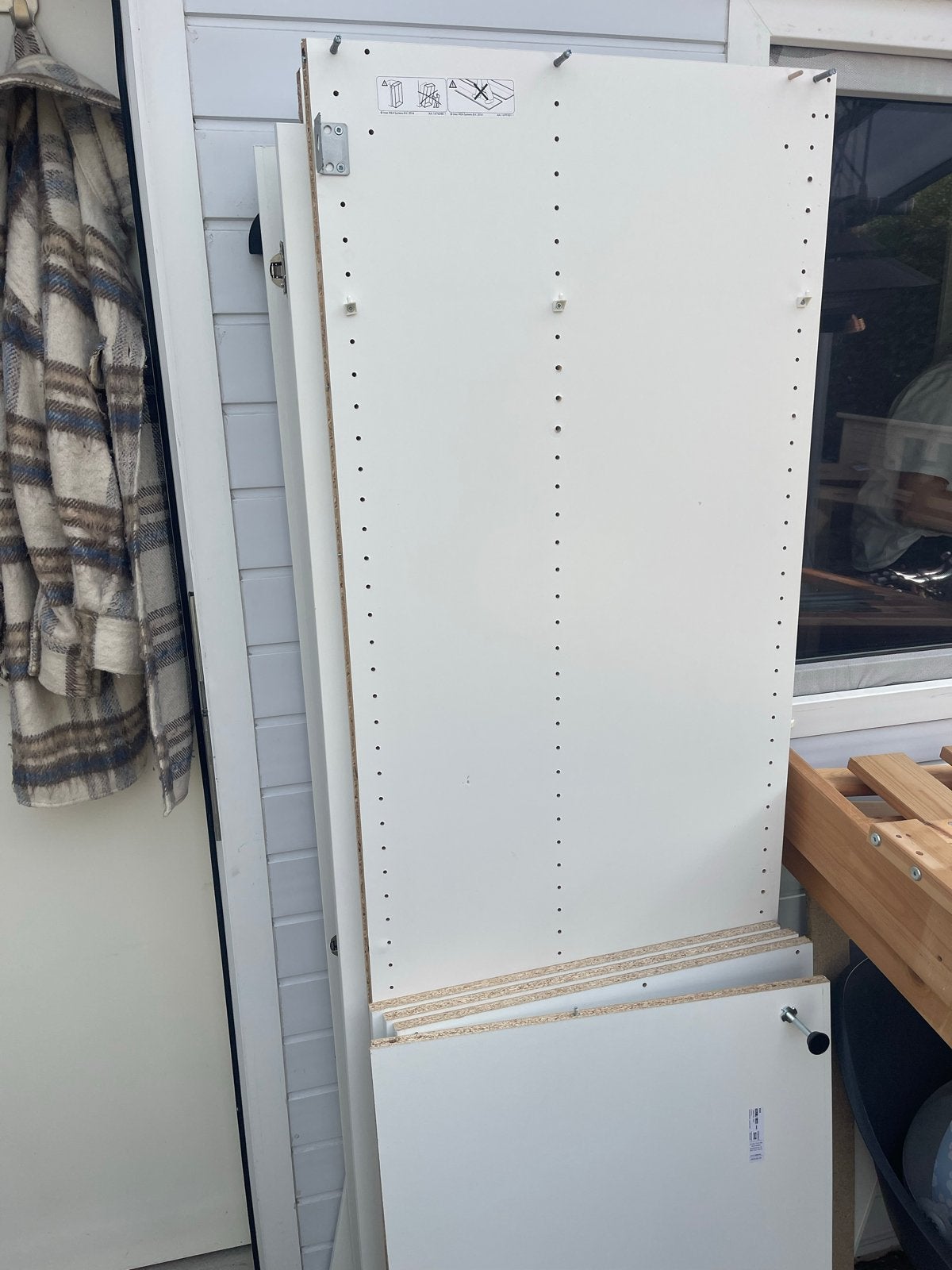 IKEA Pax Kast 100cm 201 hoog 59 diep Wit - Gedemonteerd, Ophalen, Gebruikt, 50 tot 100 cm, Met plank(en)