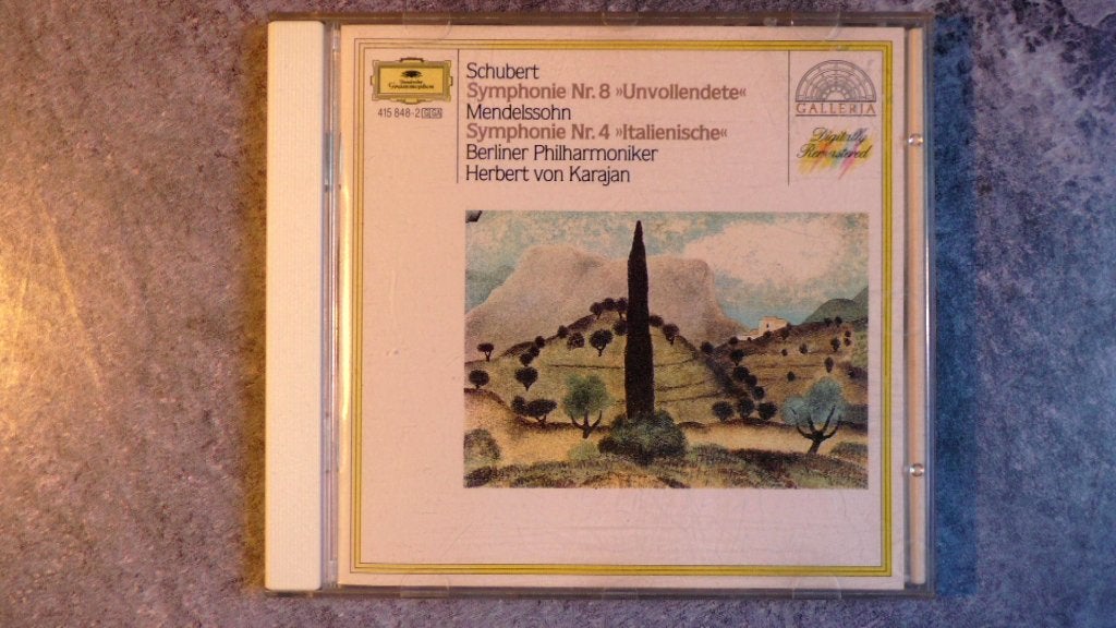Schubert Symfonie Nr. 8 & Mendelssohn Symfonie Nr. 4 CD, Cd's en Dvd's, Inclusief boekje, Symfonie, Schubert, Ophalen of Verzenden