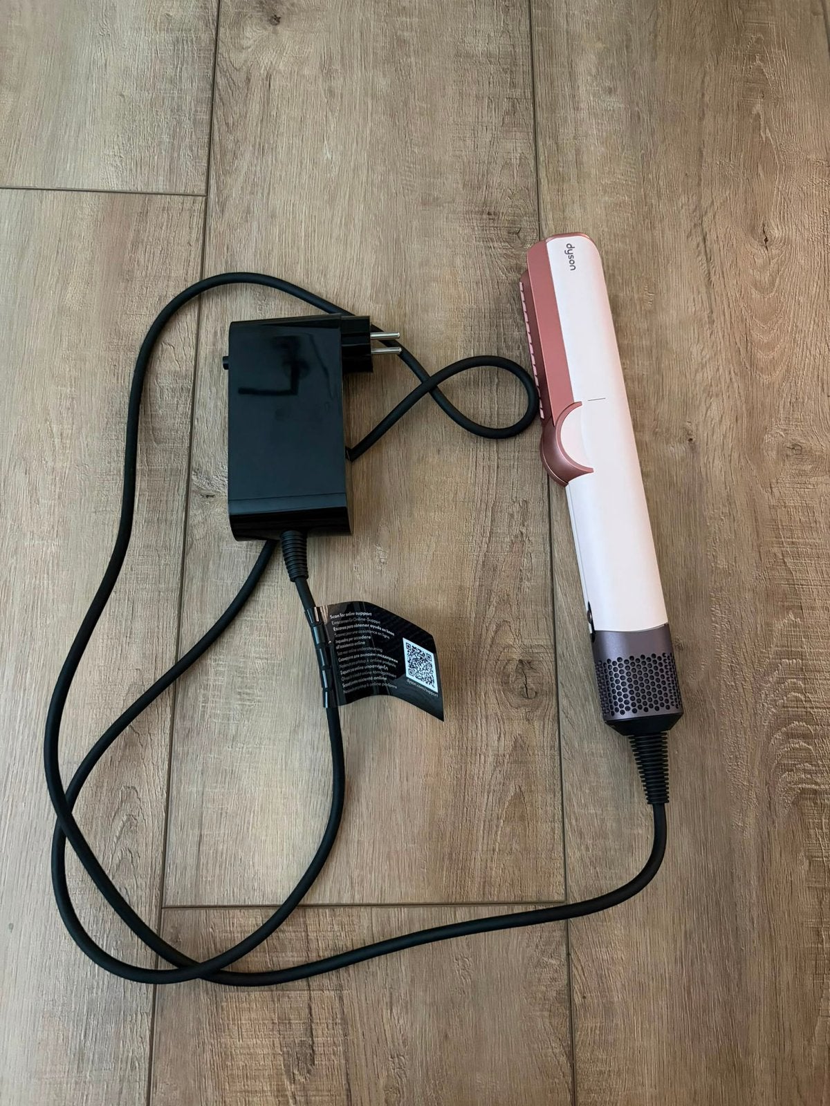 Dyson airstrait stijltang (Ceramic Pink/Rose Gold), Ophalen, Zo goed als nieuw, Krultang of Stijltang