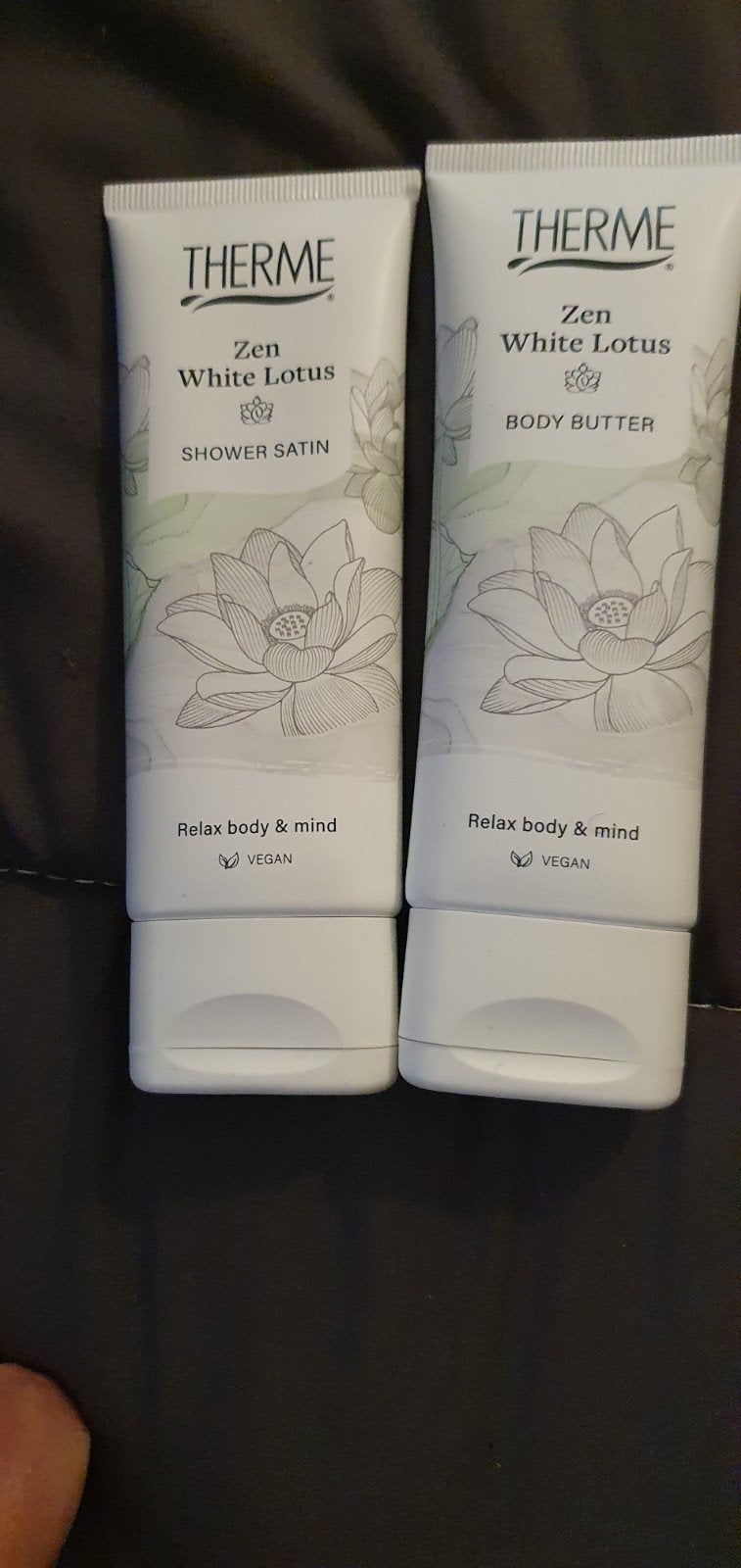 Therme Zen White Lotus Shower Satin & Body Butter set, Verzenden, Nieuw, Bad & Douche