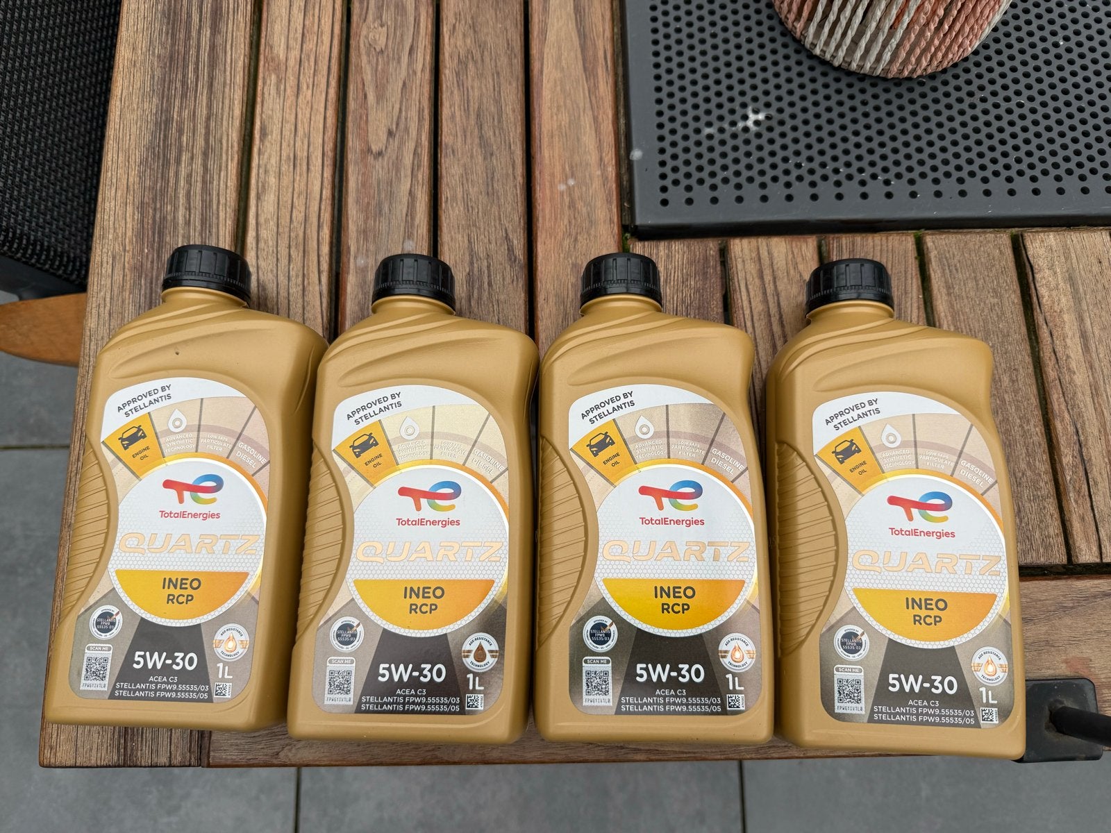 4x TotalEnergies Quartz Ineo RCP 5W-30 Motorolie 1L, Ophalen of Verzenden, Nieuw, Overige automerken
