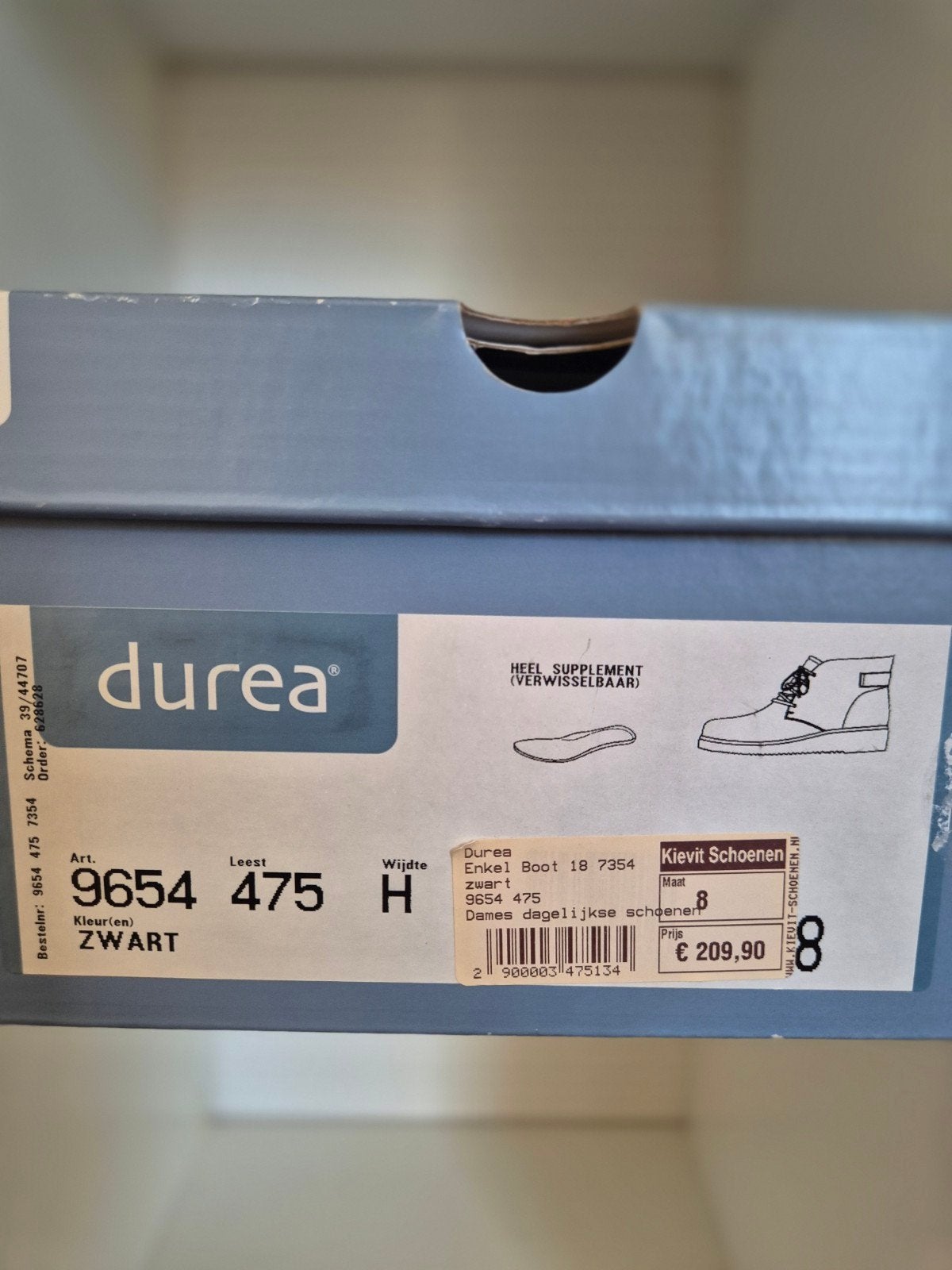Durea Enkellaarsjes Zwart Slangenprint - Amper Gedragen, Kleding | Dames, Schoenen, Durea, Zwart, Lage of Enkellaarzen, Ophalen of Verzenden