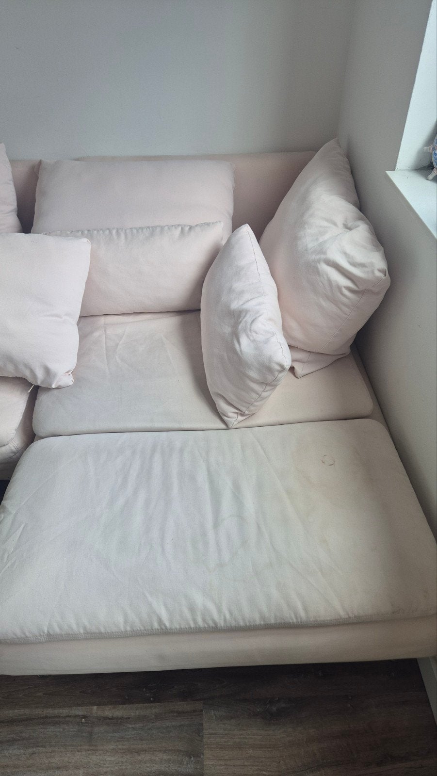 IKEA Söderhamn hoekbank met kussens, Ophalen, 250 tot 300 cm, Gebruikt, 100 tot 125 cm