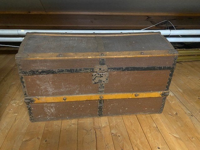 Hutkoffer, Minder dan 50 cm, Gebruikt, 50 tot 100 cm, Ophalen of Verzenden